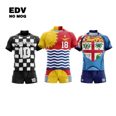 Vêtements de sport de subulimation personnalisés OEM pour les uniformes de rugby de l'équipe masculine