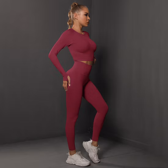 Vêtements de sport tricotés sans couture pour femmes