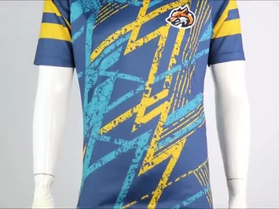 Fabriqué en Chine Vêtements de football de rugby de club de sublimation personnalisés professionnels pour hommes