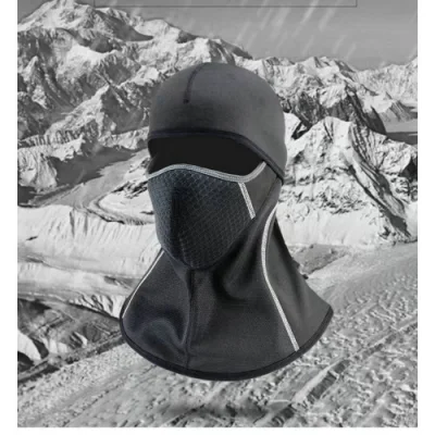 Masque facial de protection, doublure de casque de moto, cagoule polaire coupe-vent, couvre-chef d'hiver, Ski chaud, cyclisme Bl18542